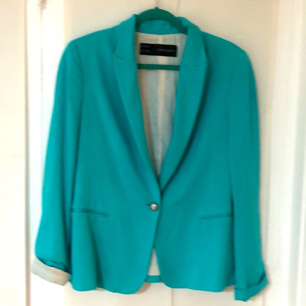 Zara Basic Blue Blazer XL